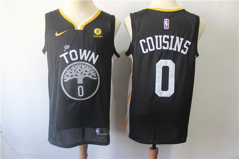 Men Golden State Warriors 0 Cousins BlackGame Nike NBA Jerseys